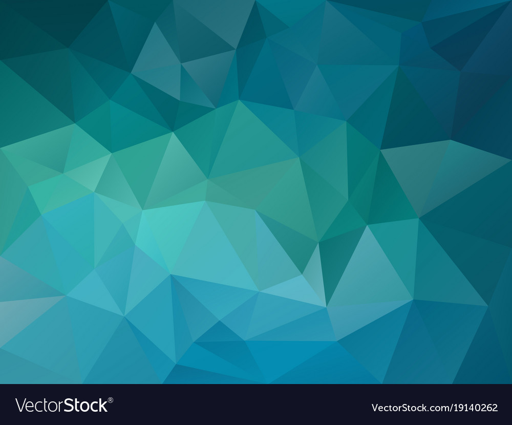 Abstract Irregular Polygon Background Turquoise Vector Image