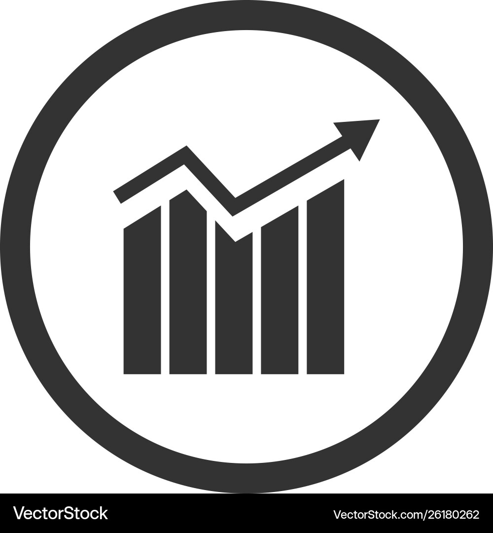 Analytics icon design template isolated Royalty Free Vector
