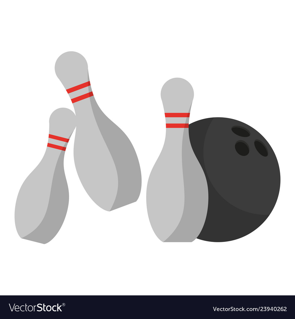 bowling pins and ball