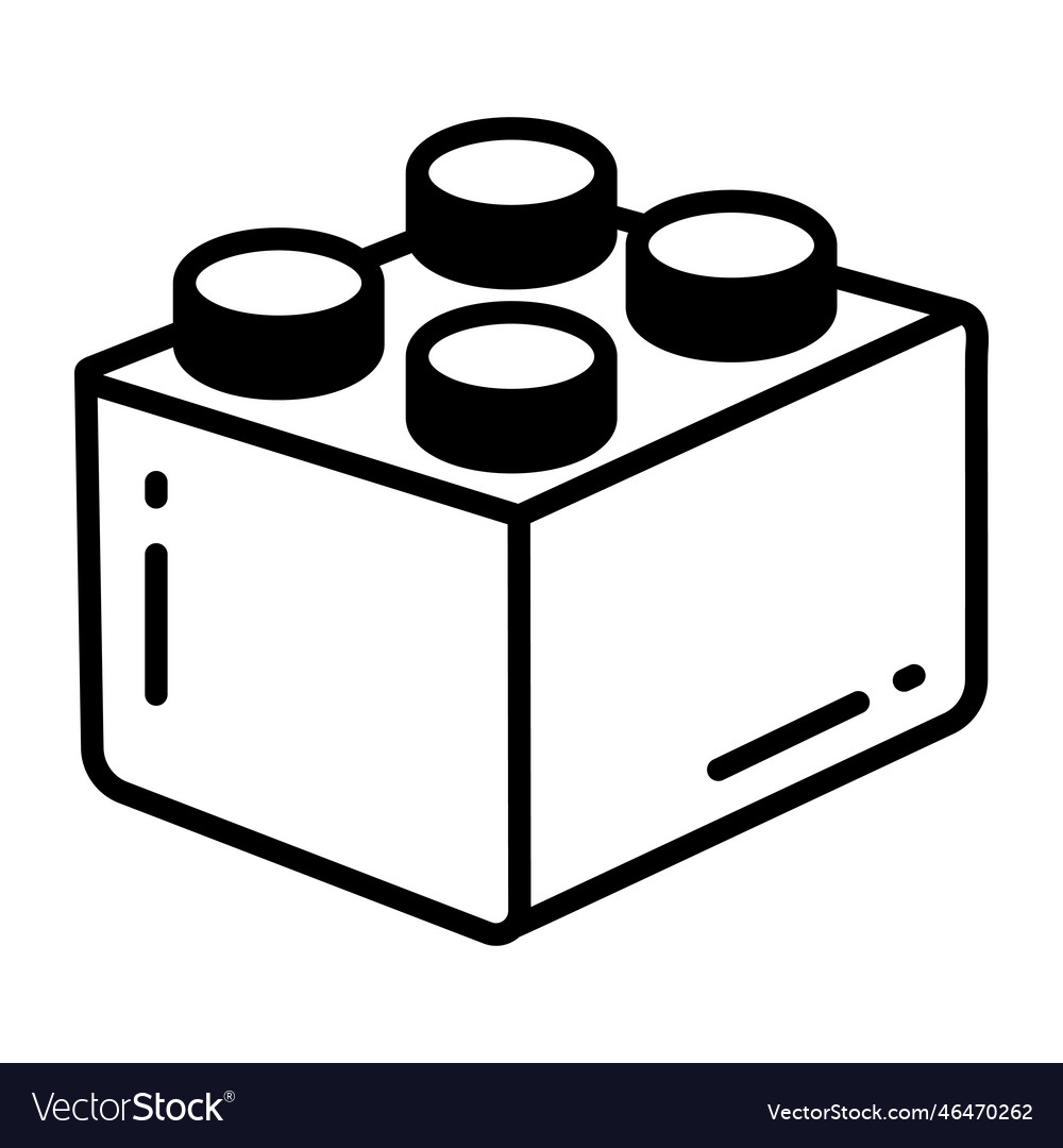 Building block Royalty Free Vector Image VectorStock
