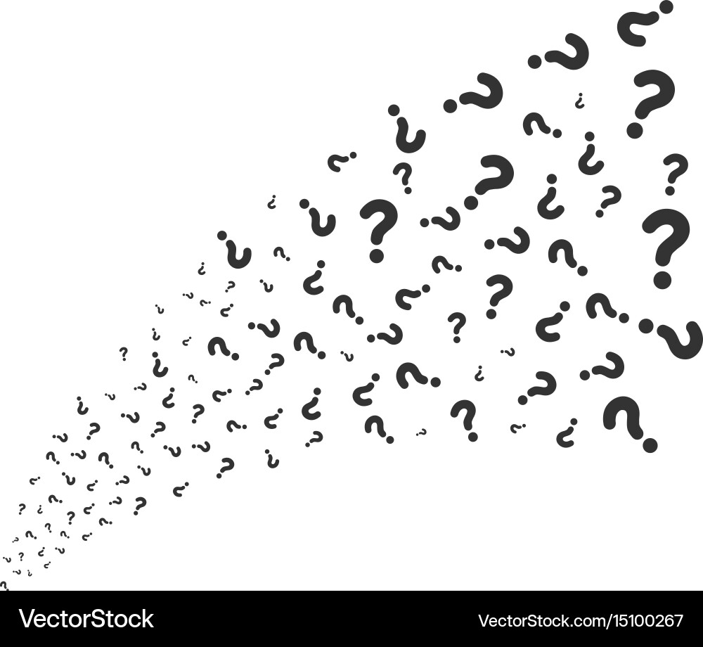 Random Question Stream Asset Question source stream Royalty Free Vector Image