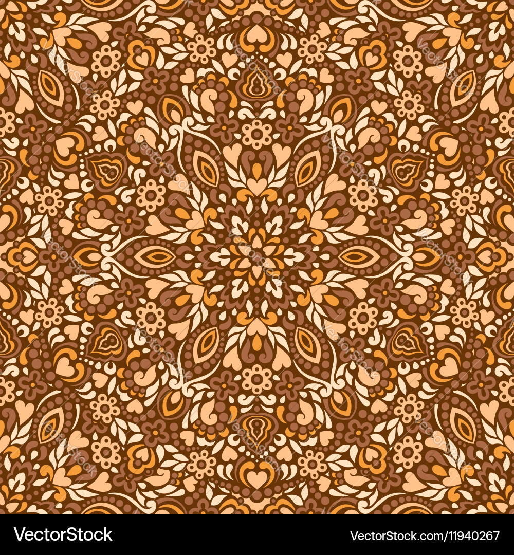 Seamless background with abstract ethnic pattern Vector Image
