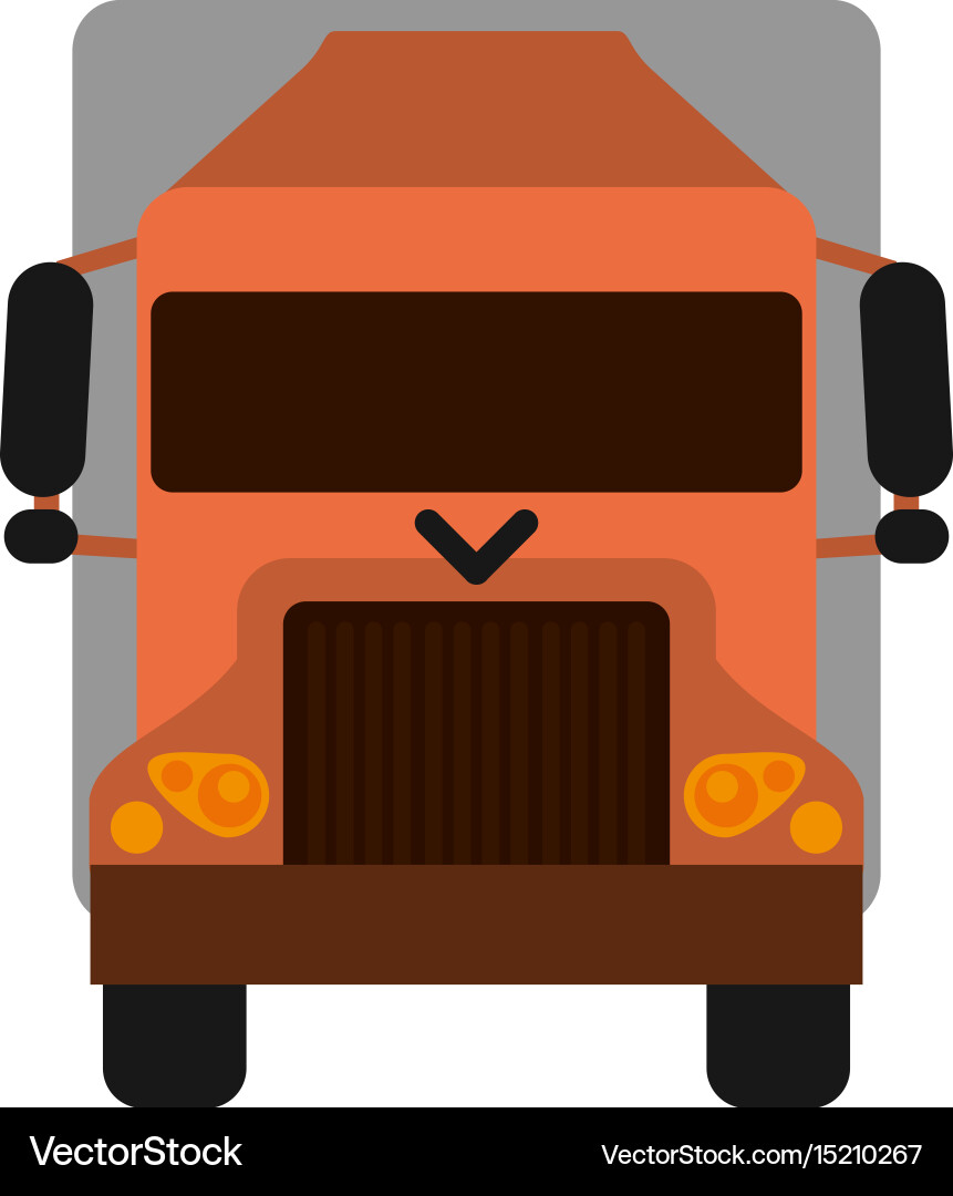 Truck flat Royalty Free Vector Image - VectorStock
