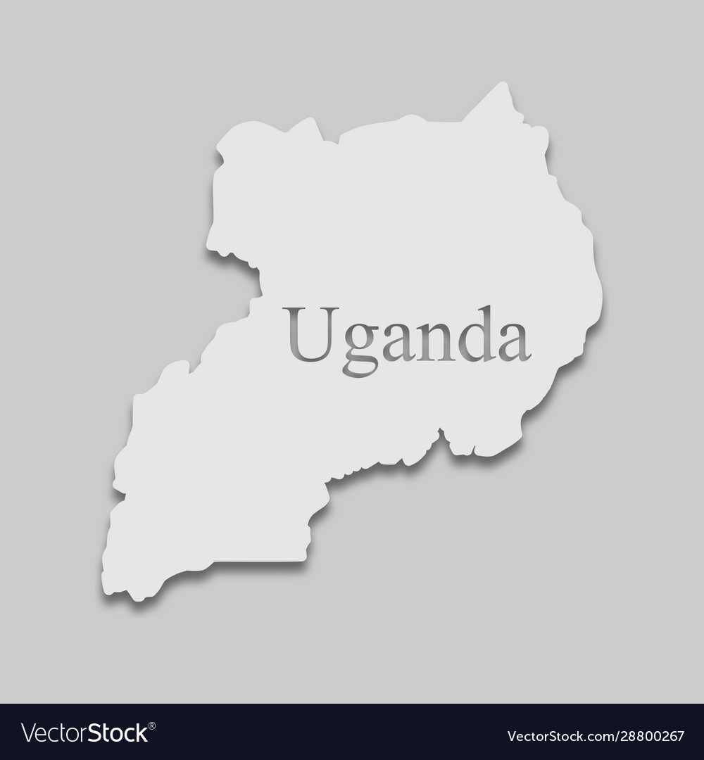 Uganda map Royalty Free Vector Image - VectorStock