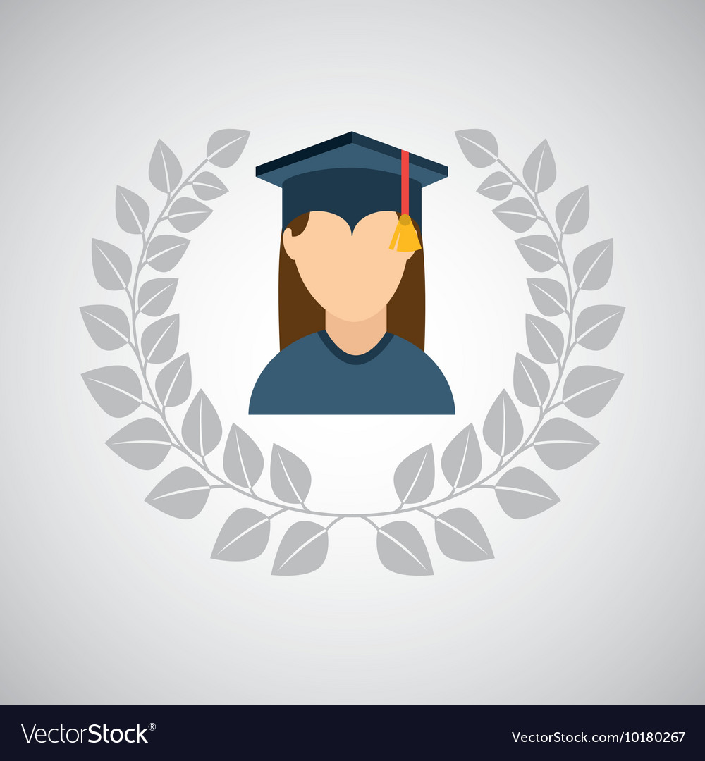 University grad icon Royalty Free Vector Image