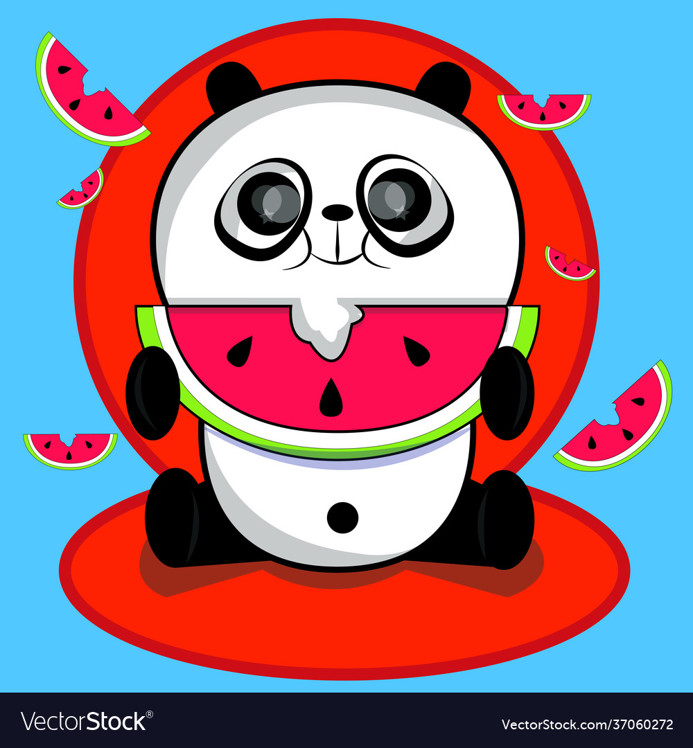 Cartoon panda Royalty Free Vector Image - VectorStock