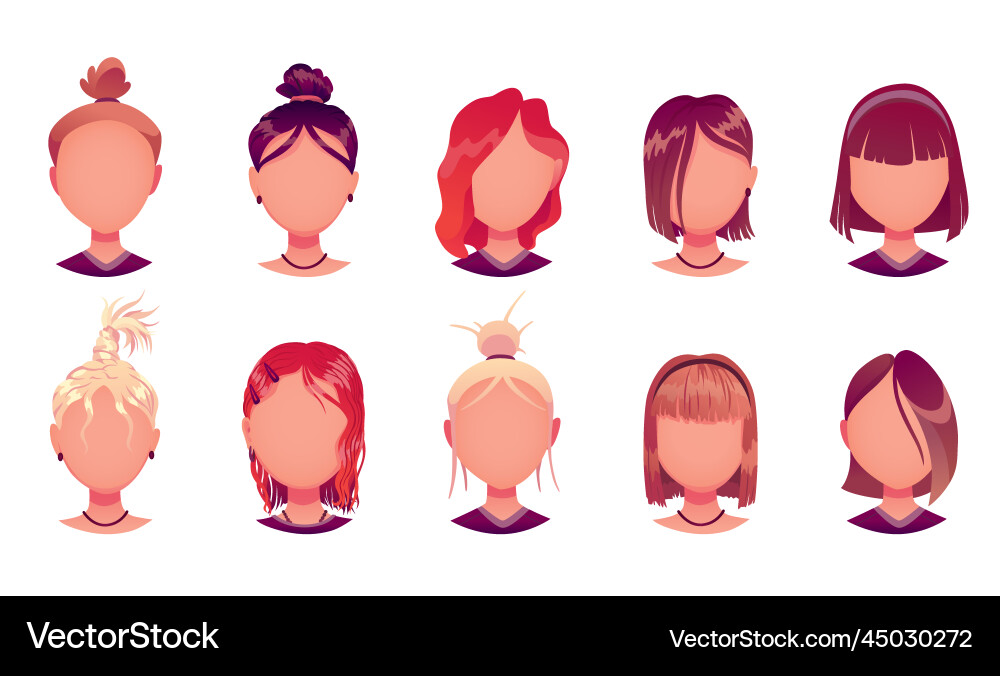 Face construction element avatar creation Vector Image