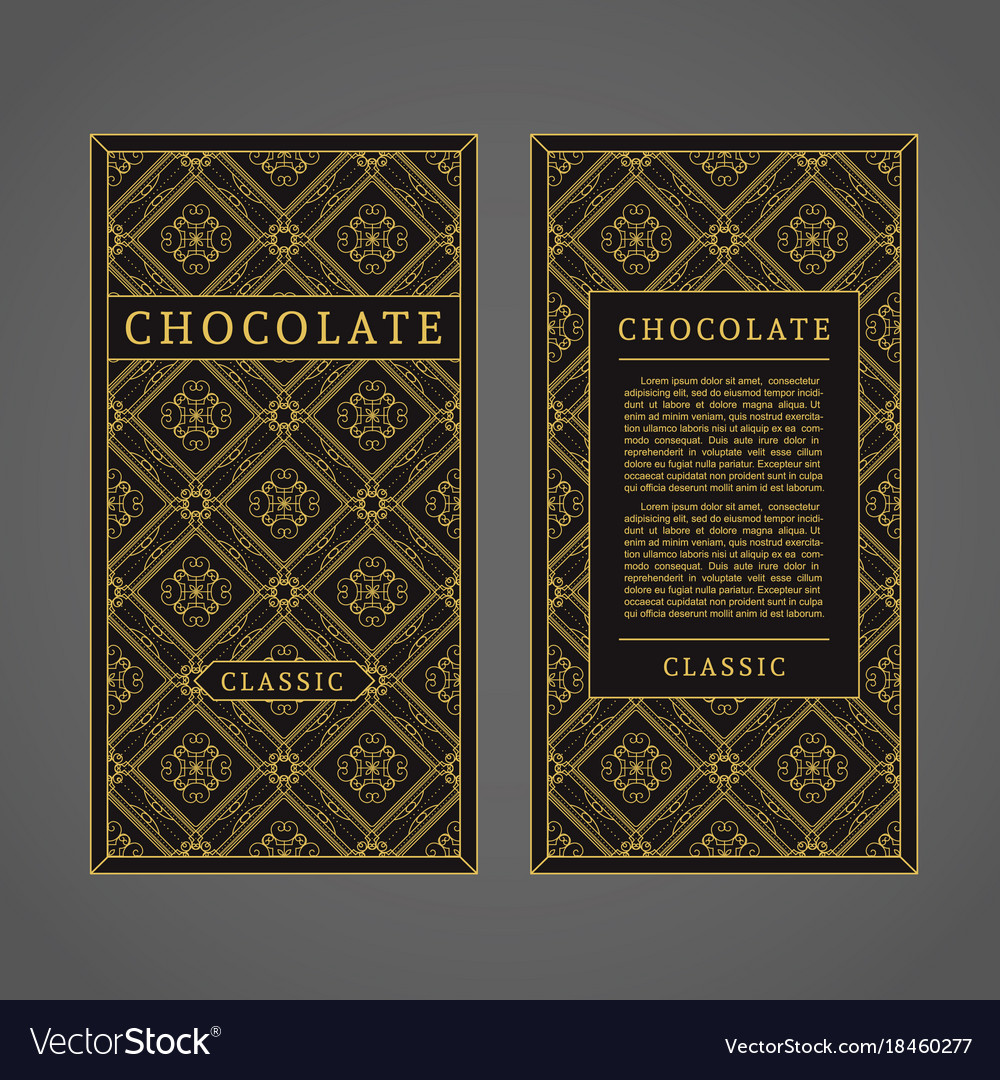 Chocolate template Royalty Free Vector Image VectorStock Chocolate template Royalty Free Vector Image VectorStock