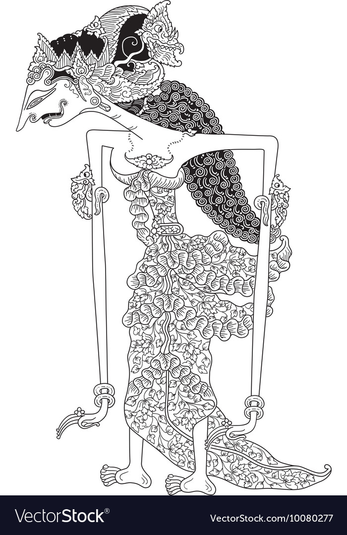 Dewi anjani Royalty Free Vector Image - VectorStock