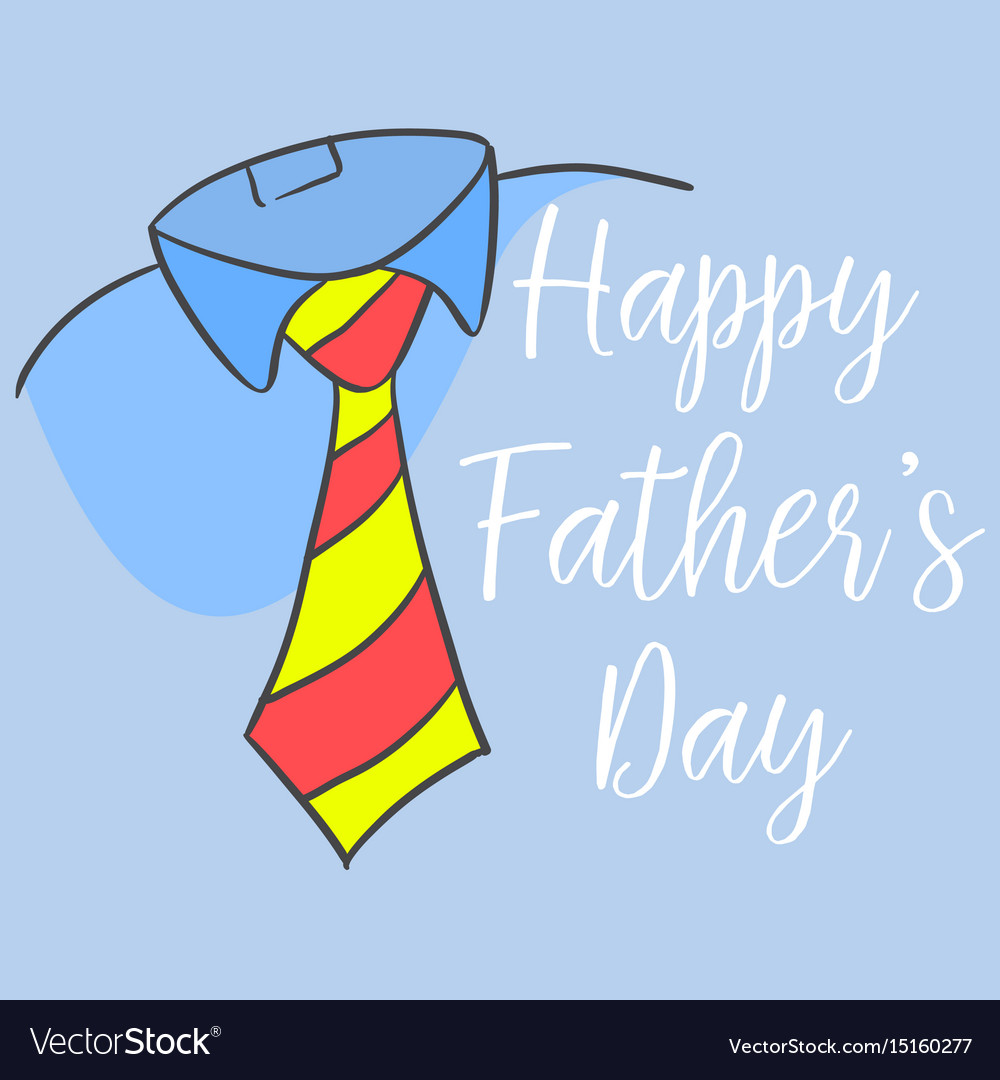 Happy father day style cartoon for card Royalty Free Vector Happy father day style cartoon for card Royalty Free Vector