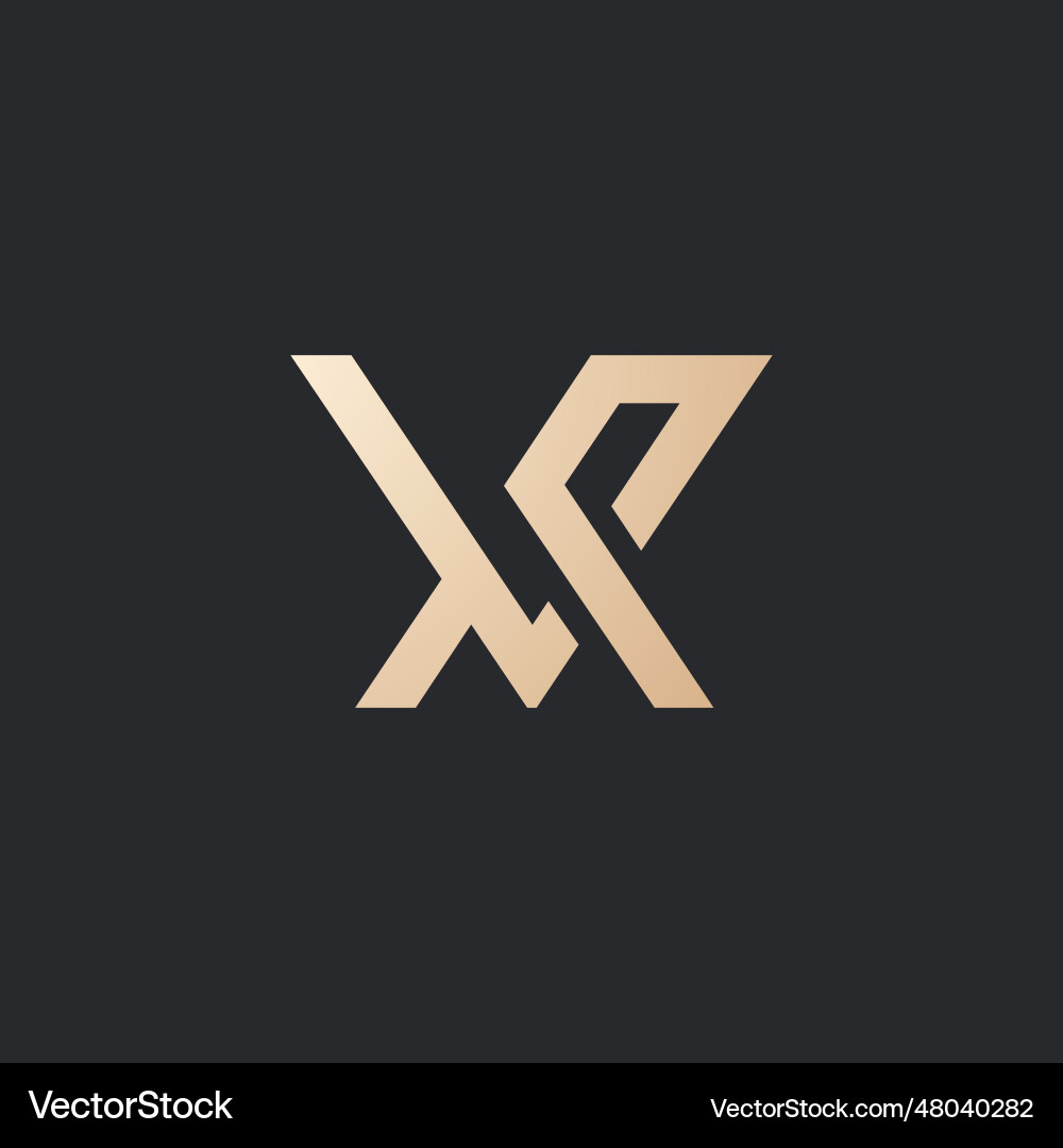 Vr initial letter logo design image Royalty Free Vector