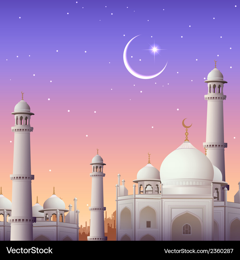 Eid Mubarak Happy Eid Background Royalty Free Vector Image