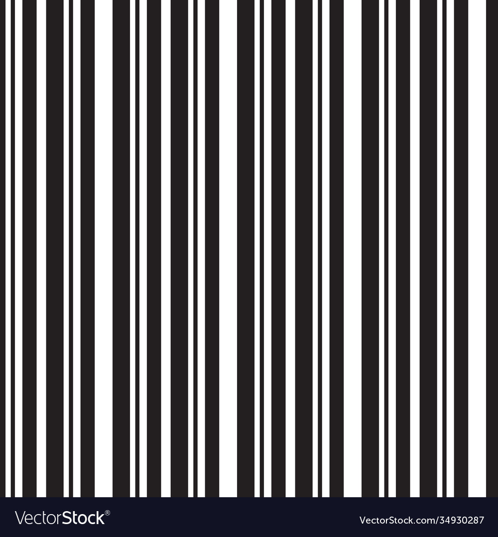 Seamless pattern with black vertical stripes Vector Image