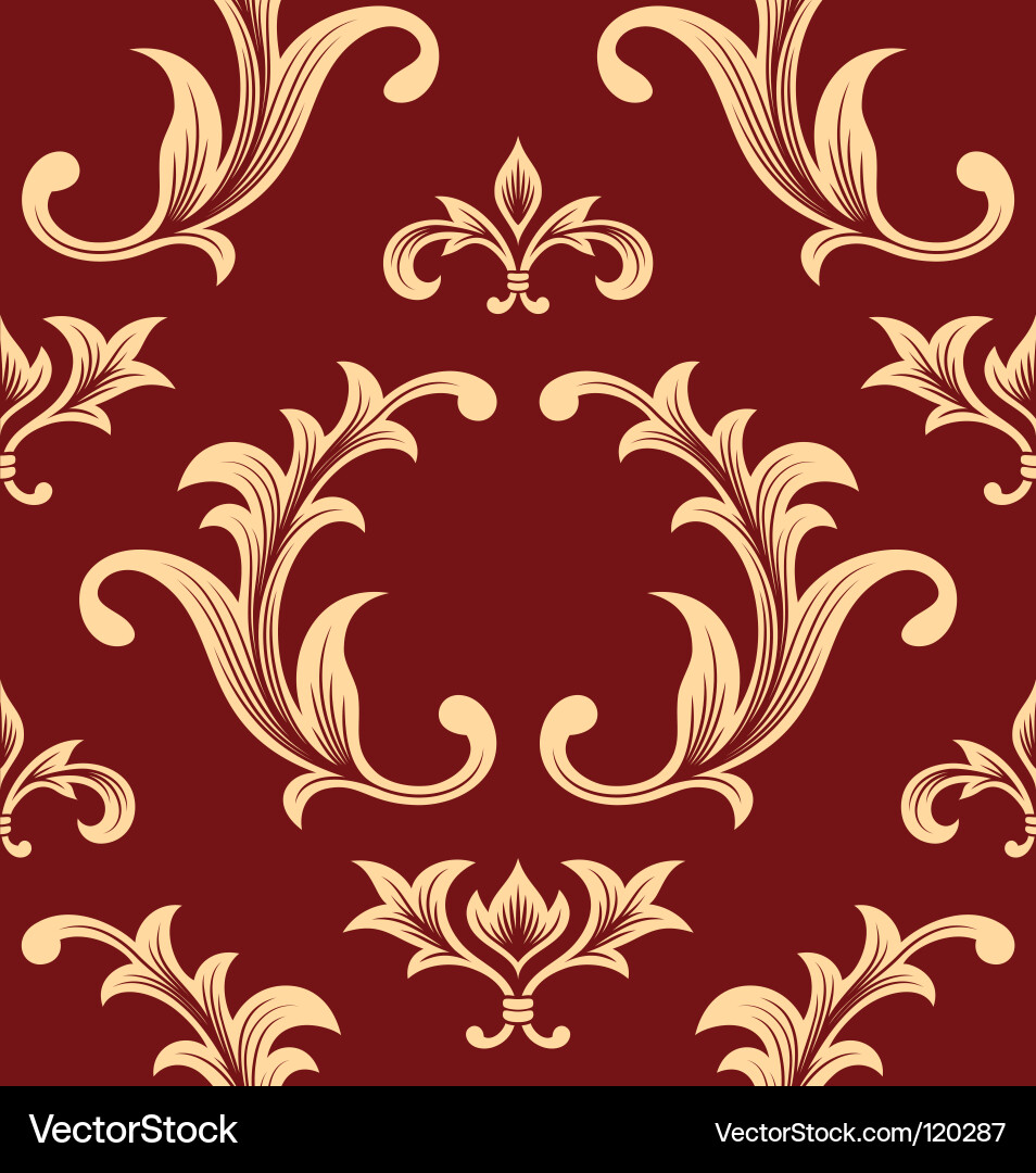 Seamless wallpaper Royalty Free Vector Image - VectorStock