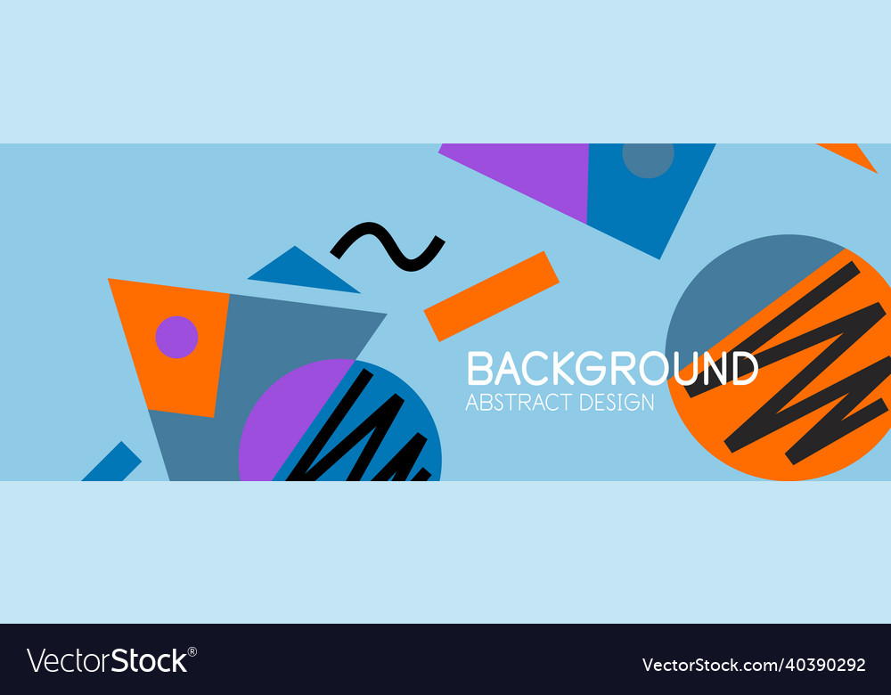 Abstract background with blocks lines geometric Vector Image