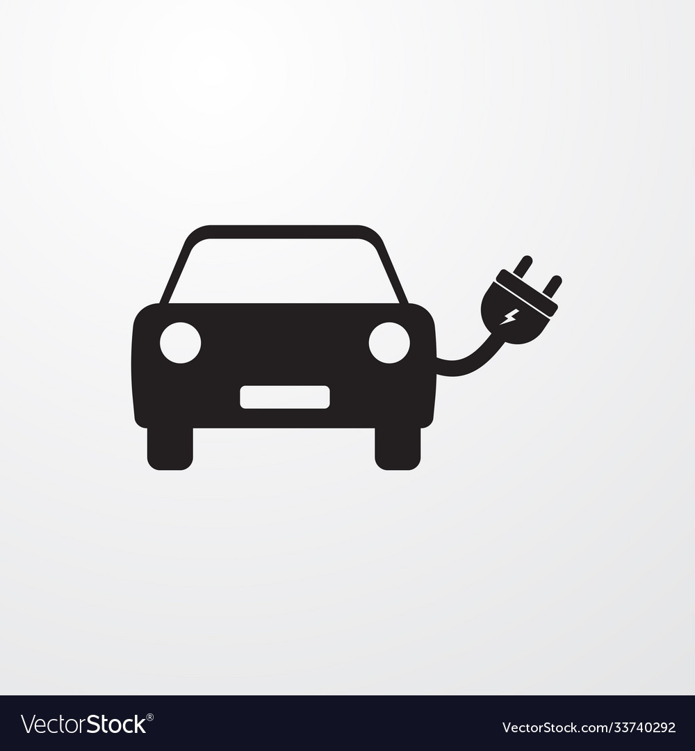 Eco car icon for web and mobile Royalty Free Vector Image