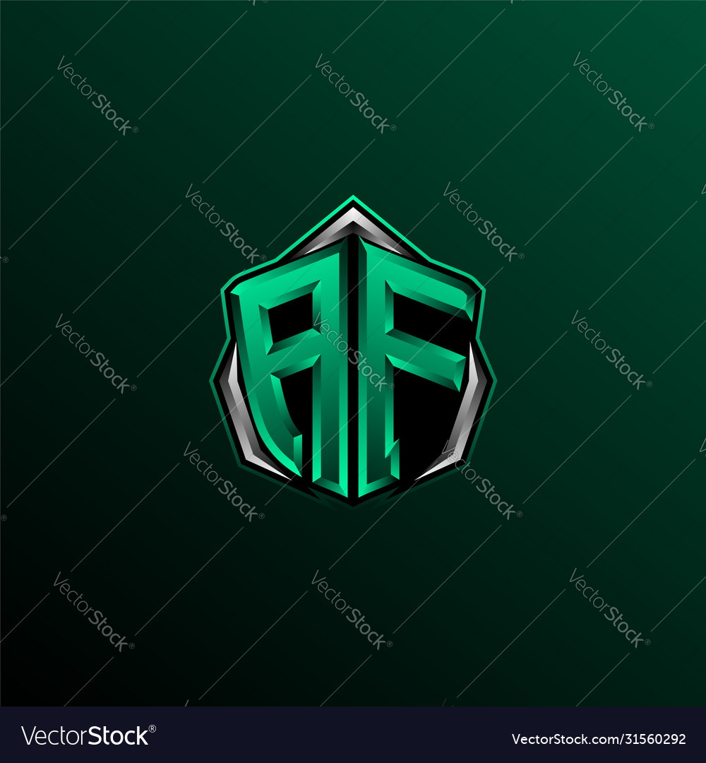 Initial af logo design Royalty Free Vector Image