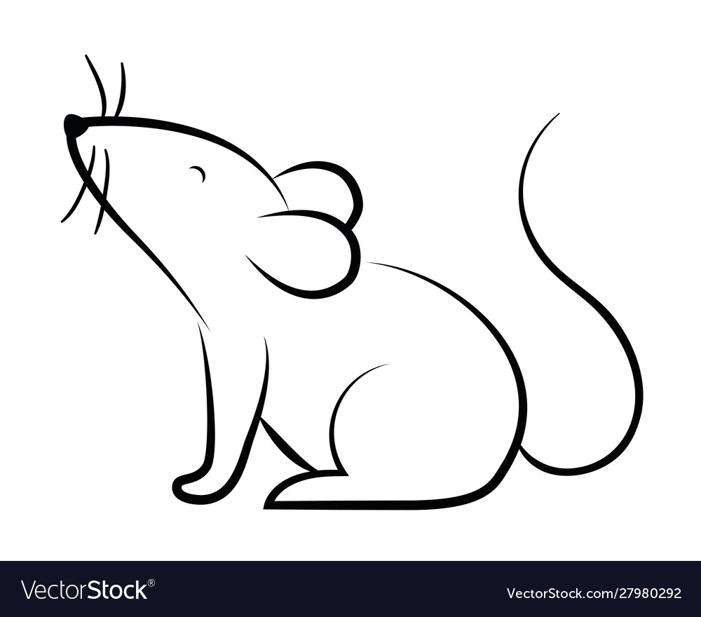 Isolated mouse cartoon design Royalty Free Vector Image