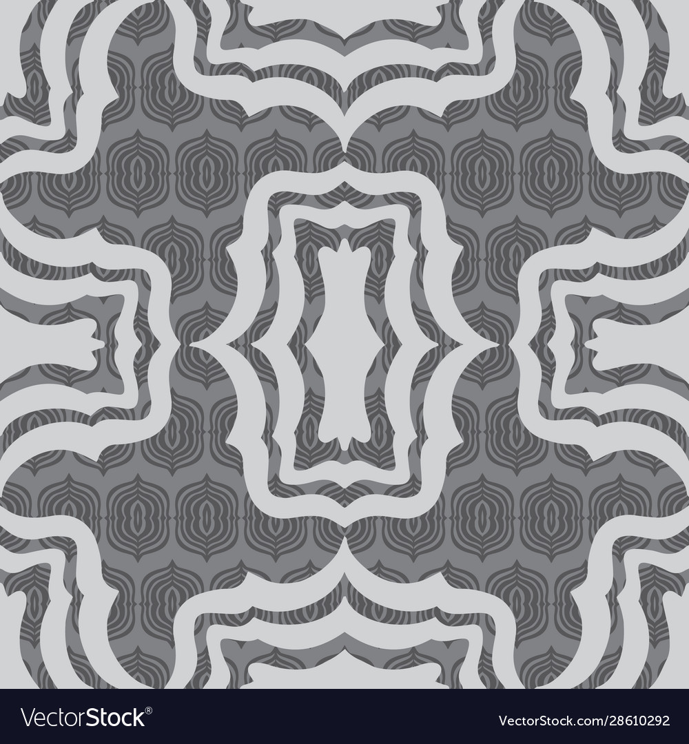 Trendy layered bracket shapes seamless Royalty Free Vector