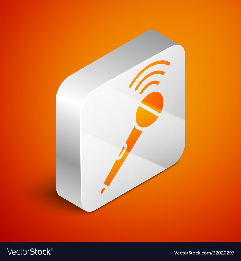 Isometric Wireless Microphone Icon Isolated Vector Image Isometric Wireless Microphone Icon Isolated Vector Image