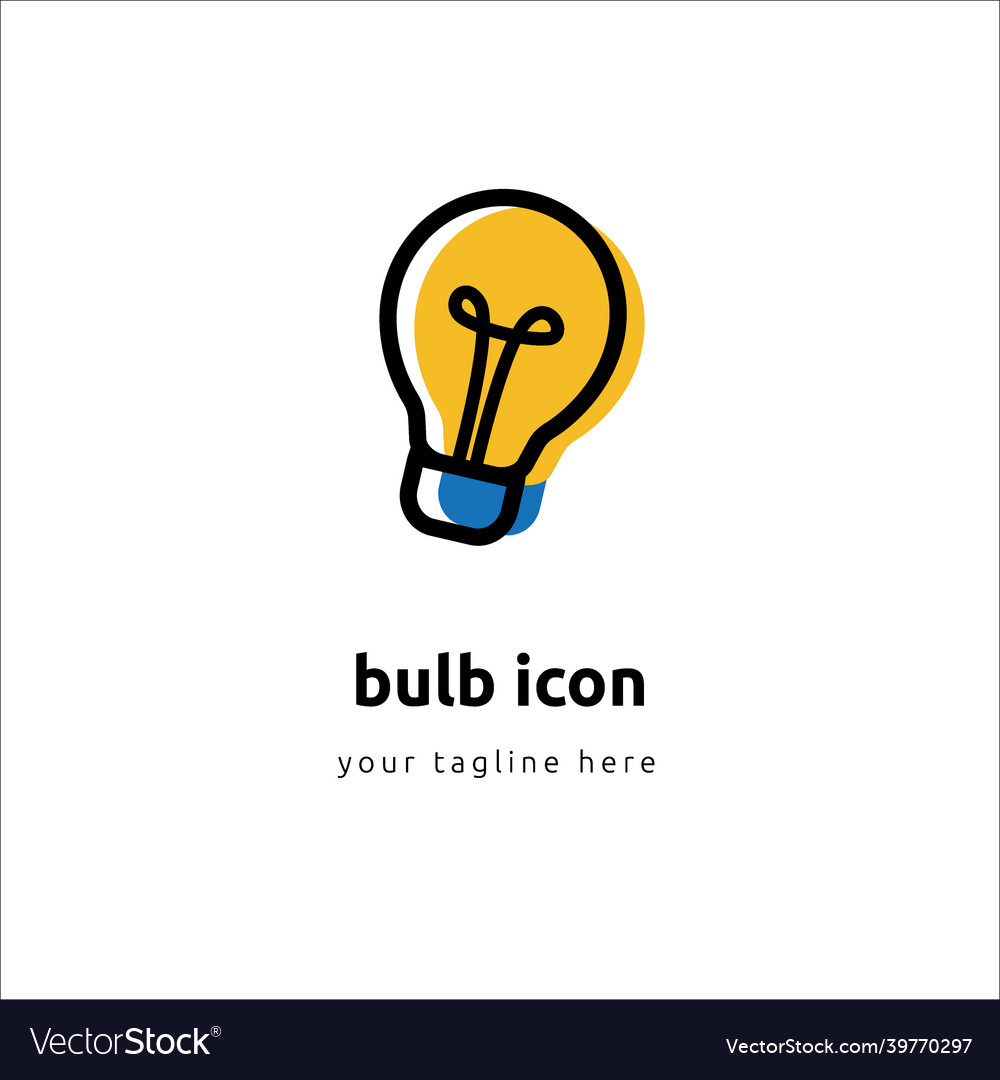 Light bulb as energy and idea Royalty Free Vector Image