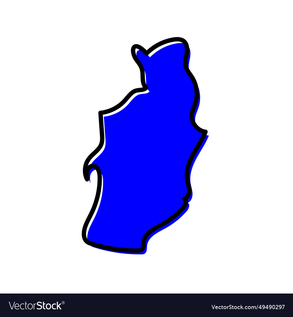 Tebessa abbes state of algeria map design Vector Image