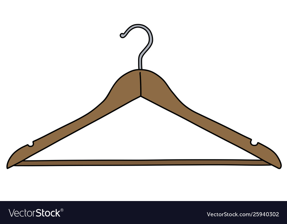 Classic wooden coathanger