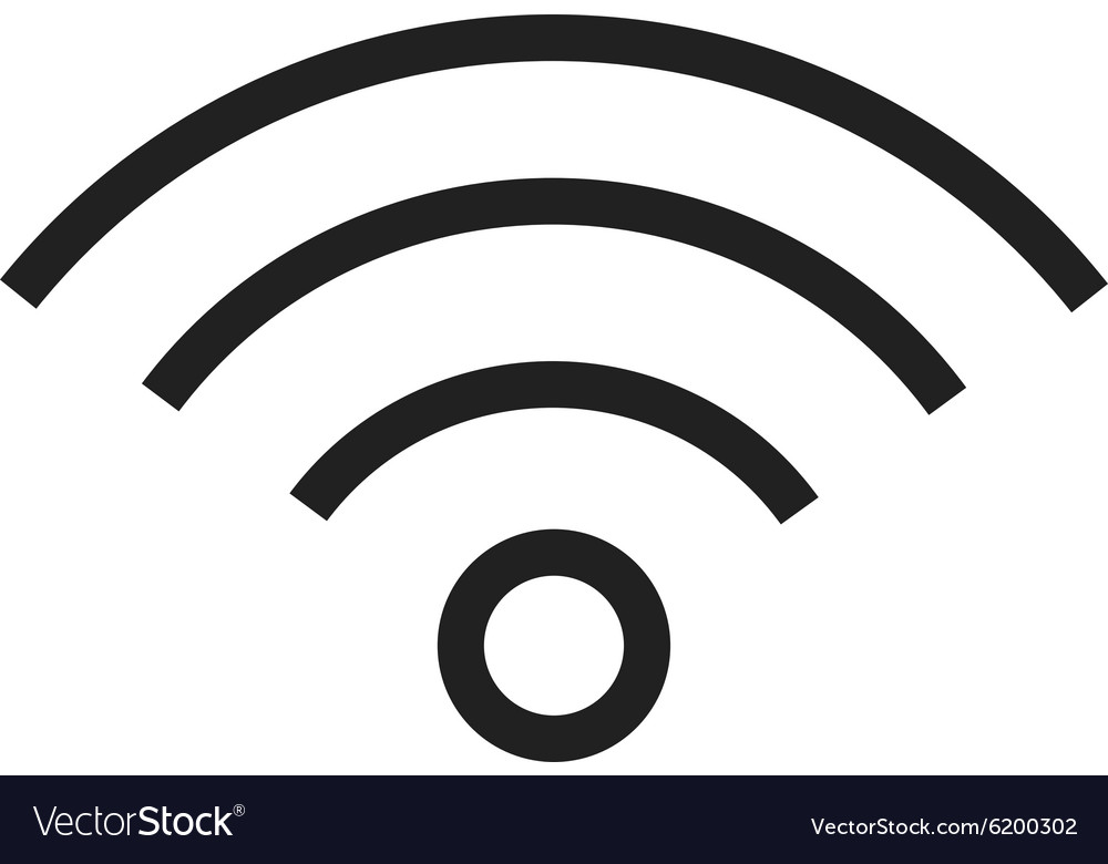 Wifi signals Royalty Free Vector Image VectorStock