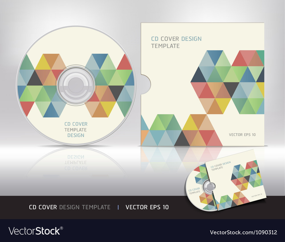 Betere Cd cover design template Royalty Free Vector Image JD-63