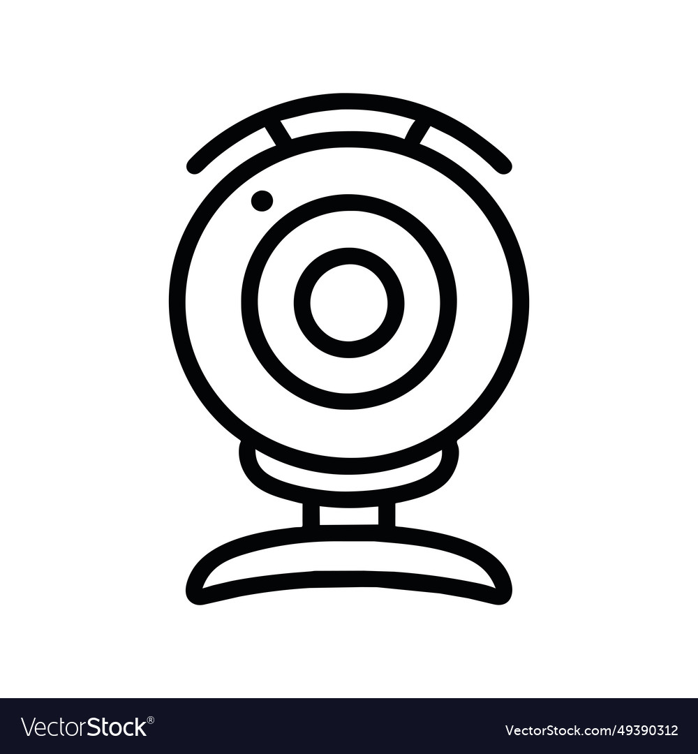 Computer camera icon Royalty Free Vector Image