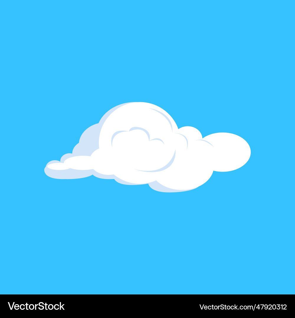 Cumulus cloud Royalty Free Vector Image - VectorStock