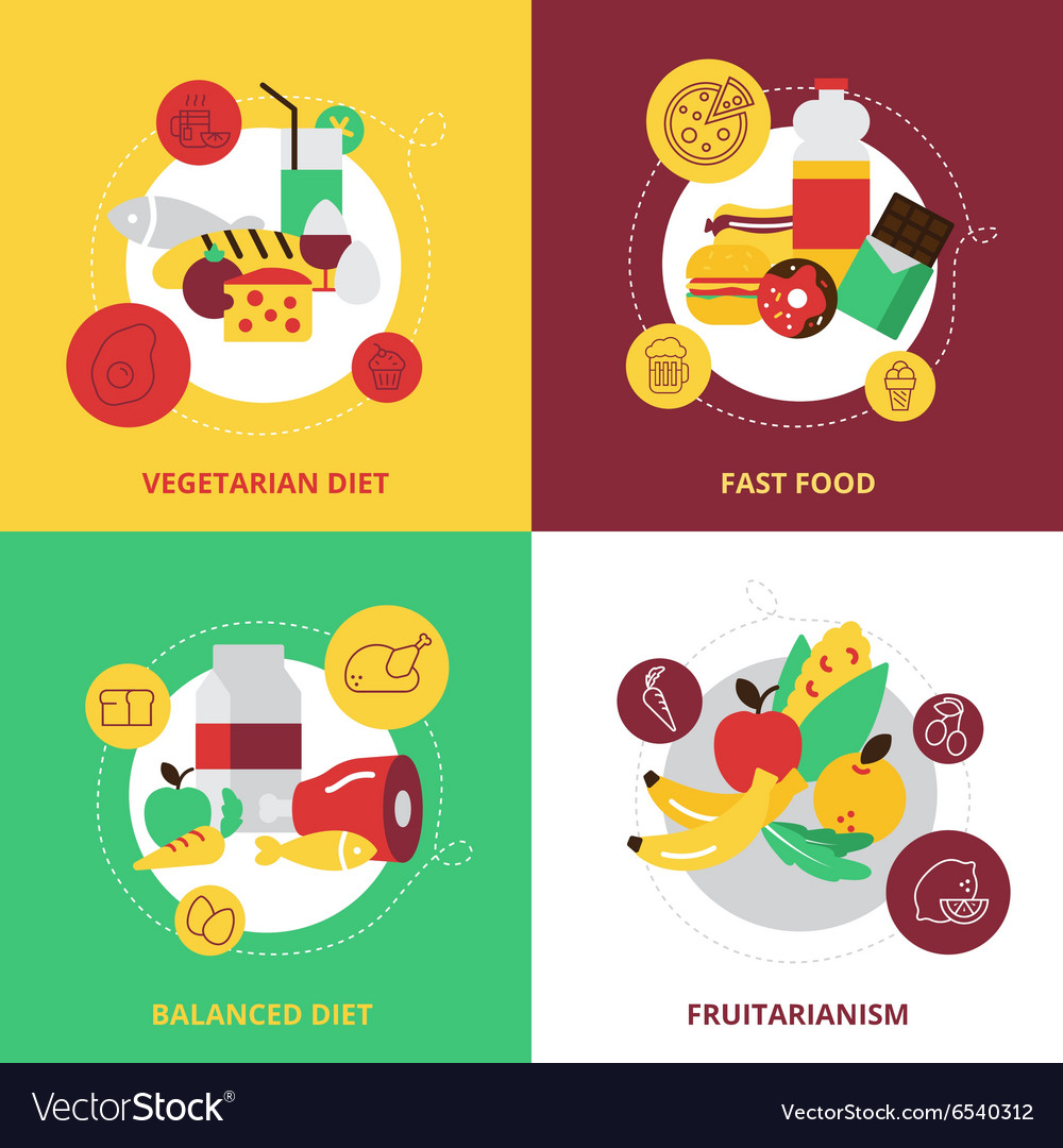 Food and drinks design icons set Royalty Free Vector Image