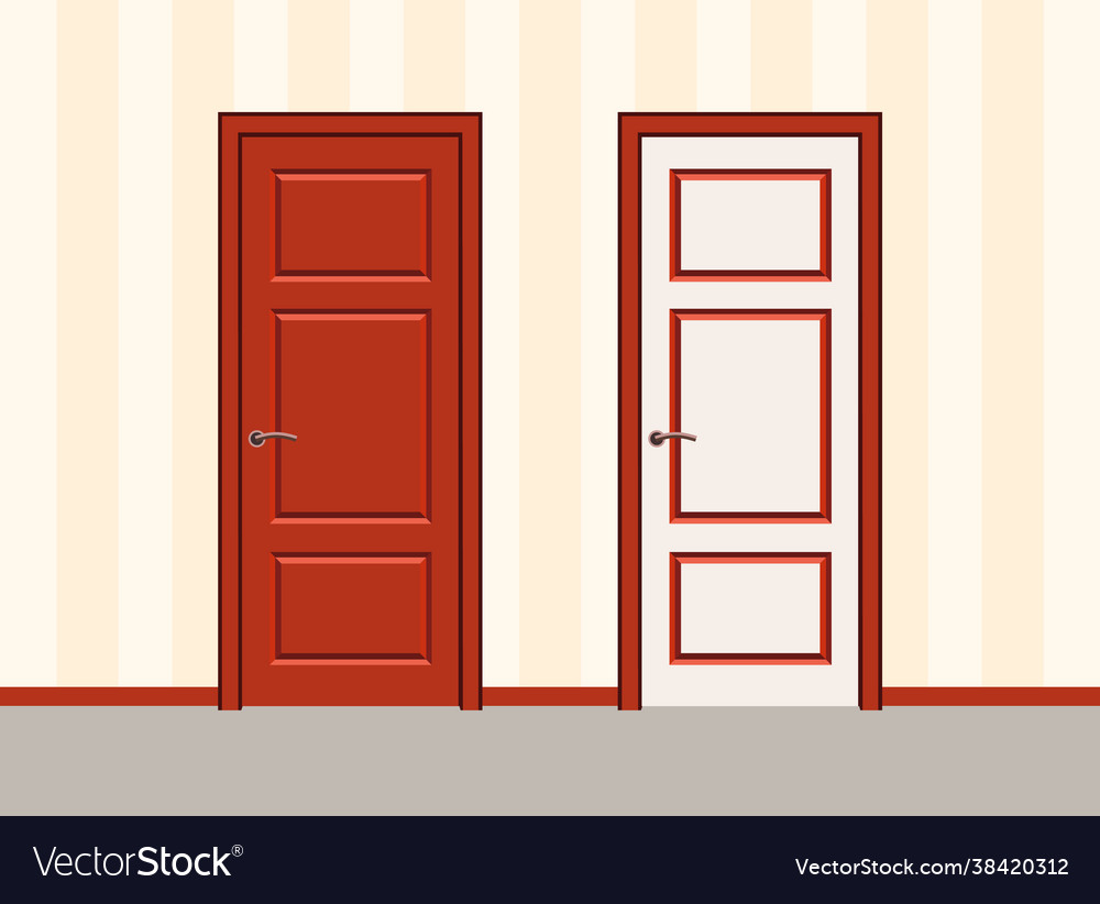 Against door. Against door