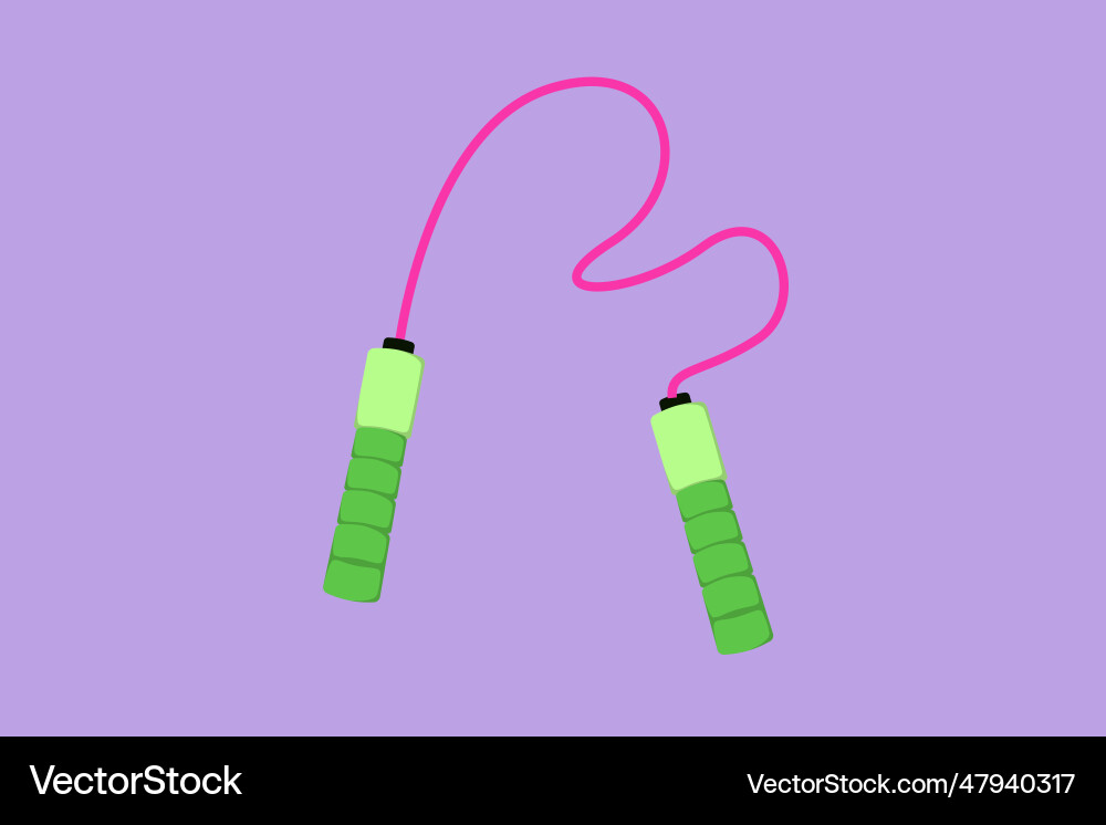Character flat drawing jump rope or skipping rope Vector Image