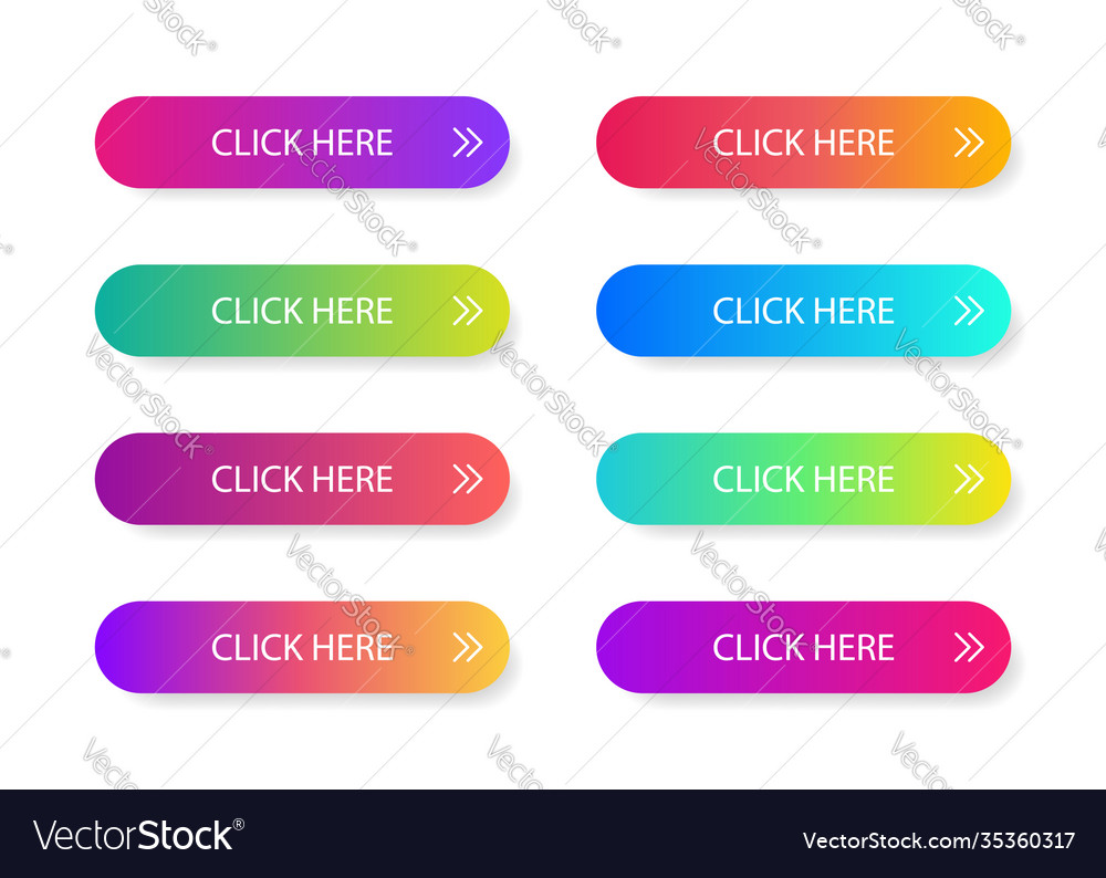 Different gradient colors and icons on white forms