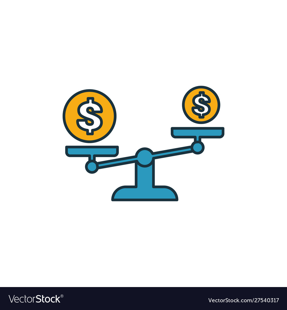 Liquidity outline icon thin line element from Vector Image