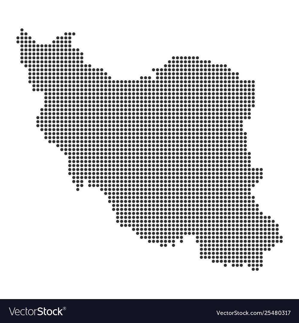 Map with dot Royalty Free Vector Image - VectorStock