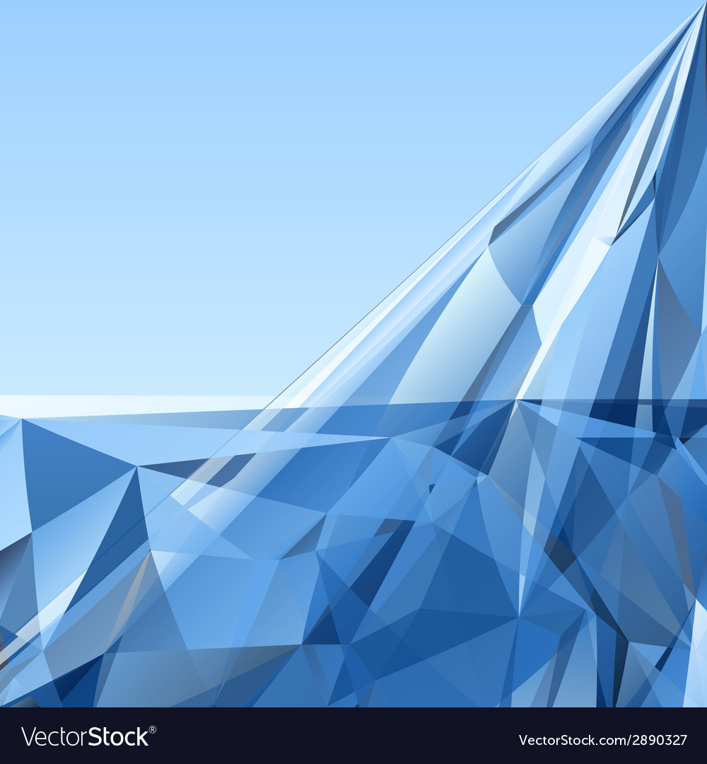 Blue triangle abstract background