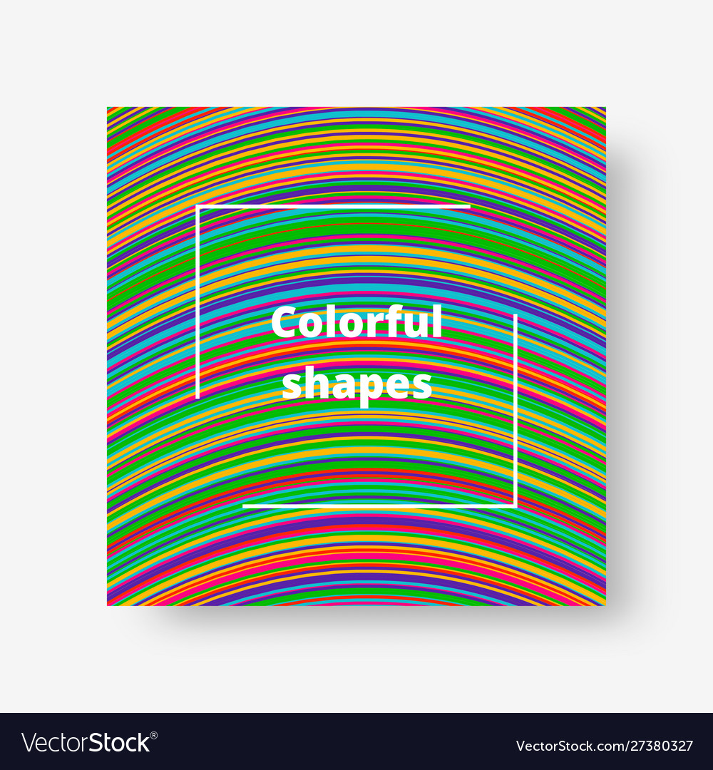 Color graphic with stripes Royalty Free Vector Image