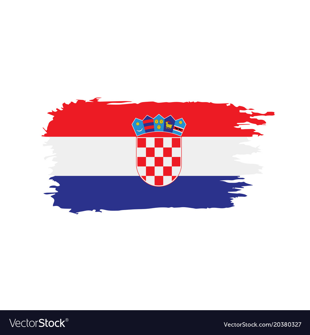 Croatia flag Royalty Free Vector Image - VectorStock