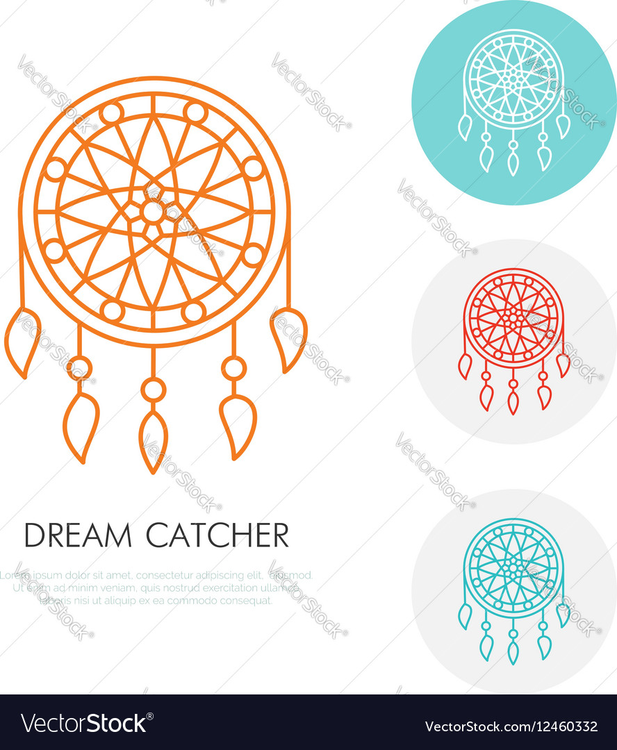 Dream catcher modern line icon