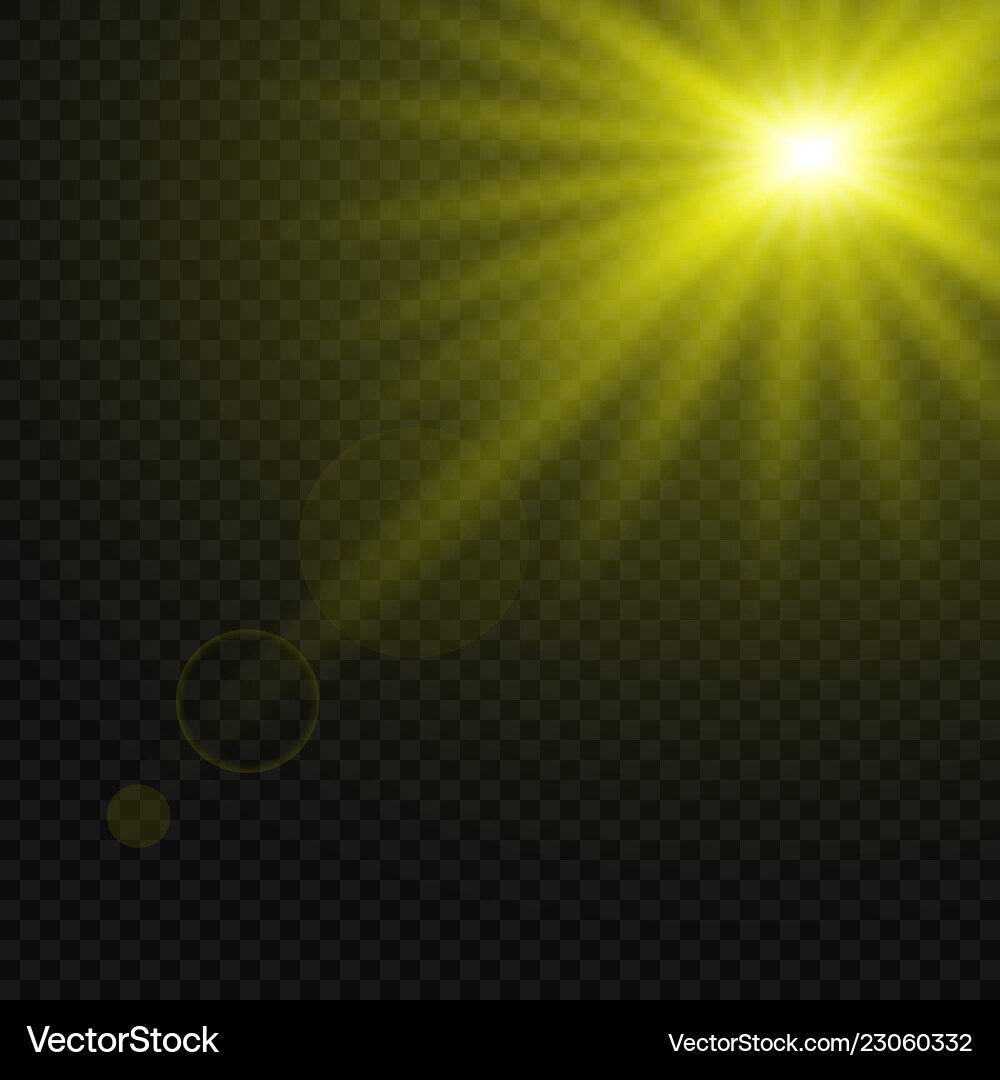 Glowing light effect isolated Royalty Free Vector Image