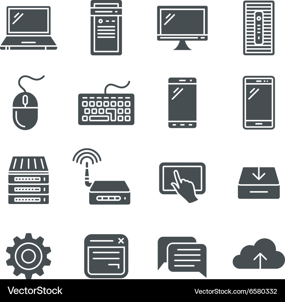 Web icons set Royalty Free Vector Image - VectorStock