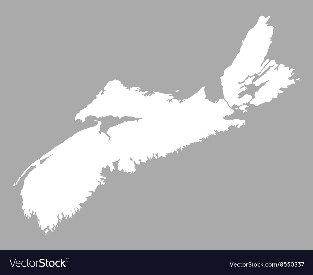 Map nova scotia Royalty Free Vector Image - VectorStock