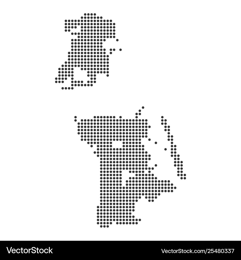 Map with dot Royalty Free Vector Image - VectorStock