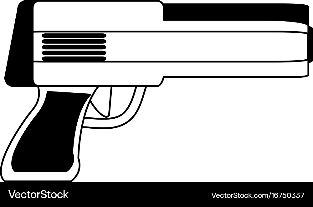 Powerful gun caliber forces automatic icon Vector Image