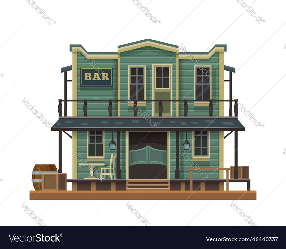 wild west town saloon