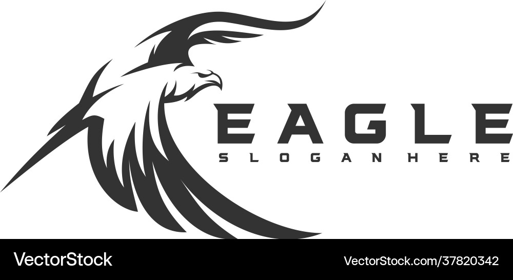 Eagle logo template Royalty Free Vector Image - VectorStock