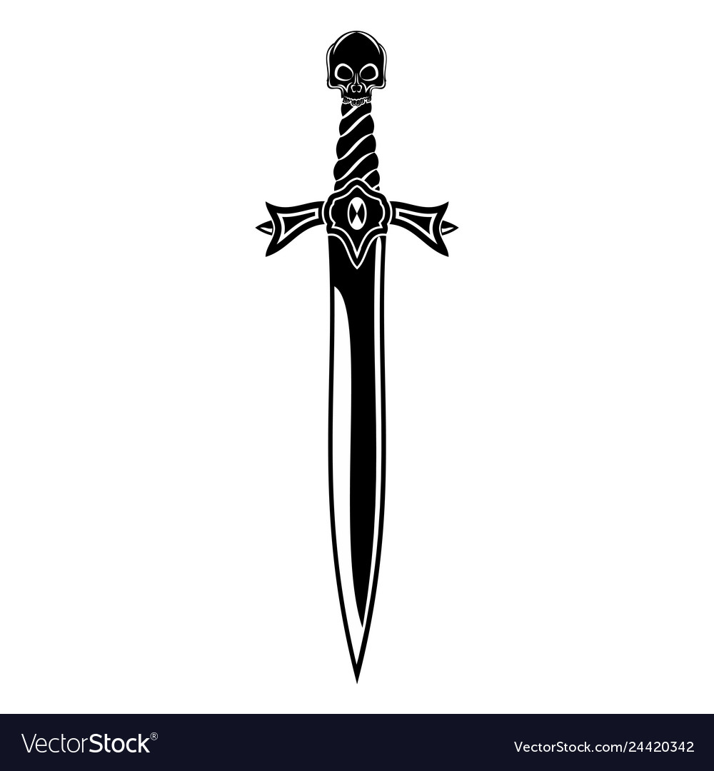 Fantasy sword 0012 Royalty Free Vector Image - VectorStock