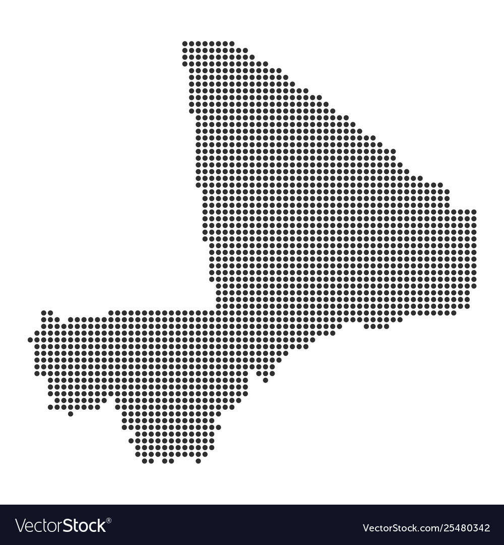 Map with dot Royalty Free Vector Image - VectorStock